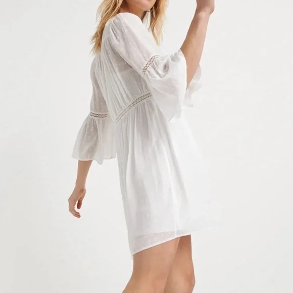 Lucky Brand White Boho Dress - Small - Picture 2 of 5